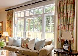 Custom Drapery Panels Featuring Contrasting Edges And Matching Throw Pillows Bring Style To A Curtains Living Room Custom Drapery Panels Luxury Window Curtains