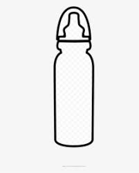 Make a coloring book with baby bottle for one click. Baby Bottle Coloring Page Water Clipart Transparent Water Bottle Hd Png Download Kindpng