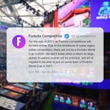 Prize pools, rules, and player info for all events. Faze Clan On Twitter Today Fortnitegame Announced The Remainder Of 2020 S Events Will Take Place Online With A Hopeful Future World Cup Return Tag Your Duo For 2021 Https T Co Vv6yc6mys3