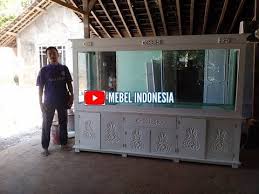 Jual Berbagai Jenis Model Meja Lemari Bufet Aquarium Ikan Hias Rumah Di 2020 Rumah Hiasan Aquarium Ikan