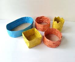 Handwoven and made by local artisans across the world, our baskets. Diy Paper Baskets 6 Steps With Pictures Instructables