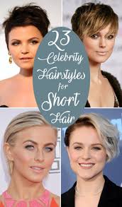 Glamorous celebrity hairstyles don't always have to be long and lush. 23 Best Celebrity Hairstyles For Short Hair