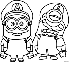 School's out for summer, so keep kids of all ages busy with summer coloring sheets. Mario Minions Coloring Pages Printable