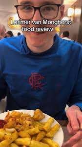 Lorimer van Monghorst does a food review #rangersfc #fyp  #lorimervanmonghorst