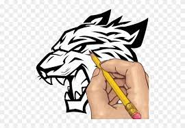 I want a picture of a man in white kneeling and a man in a black suit with a sword putting the sword on the kneeling man's head. How To Draw Cool Tribal Animal Drawings Free Transparent Png Clipart Images Download