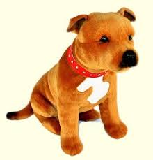 Lester The Brown Stuffed Staffordshire Terrier Http Www Doggiechecks Com Plush Staffordshire Terrier Staffordshire Terrier Pitbull Terrier Terrier Dog Breeds