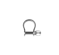 Stainless Steel Bow Shackle, 5/32" Pin, Coined Head
