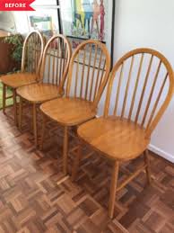 7 Two Tone Furniture Redos For When You Just Want A Little Paint Wooden Dining Furniture Wooden Dining Chairs Two Tone Furniture