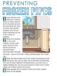 to to prevent frozen pipes  times news