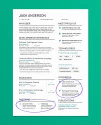 college students' resumes