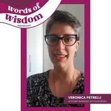 Account Manager Veronica Petrelli is coming at you live with this week's  #WordsofWisdomWednesday from Brazil!