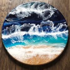 Advanced Resin With Waves E Course Counter Culture Diy Diy Resin Art Resin Art Resin Art Painting