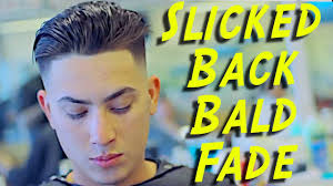 Bald fade is a stylish haircut that involves shaving the sides to a smooth or skin level. Slicked Back Bald Fade Hair Tutorial Chino S Barbershop Corte De Pelo Youtube