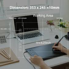 Since it has a widescreen, it is easy to read the fonts and also to draw on the tablet. Huion 680 S Graphics Tablet 8 X 6 No Pen For Sale Online Ebay