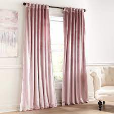 Shiny Velvet Blush Curtain Pier 1 Imports Pink Velvet Curtains Velvet Curtains Blush Curtains