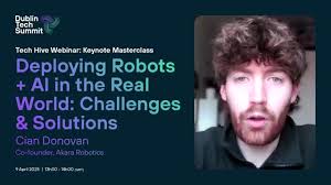 Akara Robotics Co-founder Cian Donovan shares a sneak peek of what is to  come in our upcoming Tech Hive Webinar: "Deploying Robots + AI in the Real  World: Challenges & Solutions."