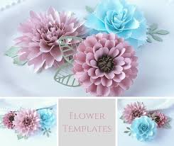 Download Easy Paper Flower Tutorial Paper Flower Templates Diy Flowers 3d Flowers Svg Pdf Small Flowers Party Decor Bundle Pk 3w By More Paper Than Shoes Catch My Party