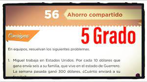 El contenido de los libros es propiedad del titular de derechos de autor correspondiente. Desafio 56 Quinto Grado Ahorro Compartido Pagina 107 Del Libro De Matematicas De 5 Grado Youtube