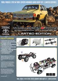 Carbeyondstore toyota 4runner engraved billet aluminum tow hitch cover. Rc4wd Trail Finder 2 Rtr W 1985 Toyota 4runner Hard Body Set Limited Edition