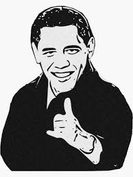 HANG LOOSE Obama" Sticker for Sale by Kalebsnow