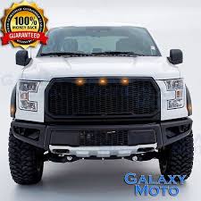 15 17 Ford F150 Raptor Conversion Style Black Front Bumper With Skid Plate Ford F150 Raptor F150 Ford F150