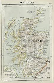 Uitgestippelde route + kaart brengt je langs alle highlights van schotland. Schotland Een Antieke Kaart Van Schotland Door Kuyper Kuijper Uit 1880