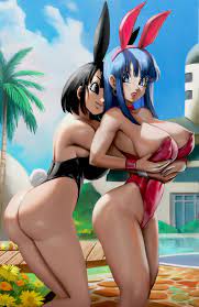 Son Pan, Bra Briefs - Busty Bunny Girls Embrace (NovaSayajinGoku) [Dragon  Ball] - Hentai Arena