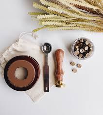 Diy scrapbook, brass wax seal stamp head, flower, golden. Pin On Wish List