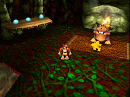 It's possible to use the eggs to break open the boulder blocking gnawty's home, but he'll still act like the boulder is there . Banjo Kazooie Click Clock Wood Strategywiki The Video Game Walkthrough And Strategy Guide Wiki