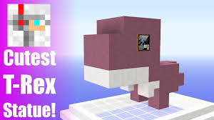 However, sometimes having something more modern and unique can be a fresh breath of air. Cutest Minecraft Statues 5 T Rex Tutorial Youtube