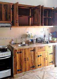 Discover the best designs in this gallery and try out your favorite! 67 Inspiring Cool Wooden Pallet Furniture Project Ideas Rustic Kitchen Cabinets Furniture Projects Pallet Furniture