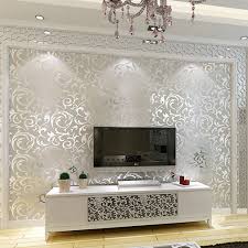 6 98 Gbp Victorian Damask Feature Wallpaper Roll Silver And Grey Home Art Decor Uk Fast Ebay Home G Wallpaper Living Room Wallpaper Decor Room Wallpaper