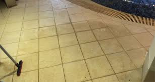 how to clean tile grout kitchen floor