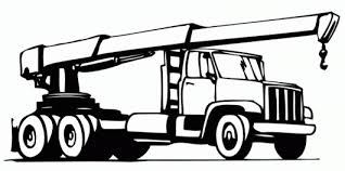 Strong Crane Truck Coloring Sheet Truck Coloring Pages Truck Cranes Coloring Sheets