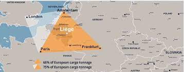 In liege, construction work is currently continuing at an aliexpress location. Liege Hub Cal Cargo