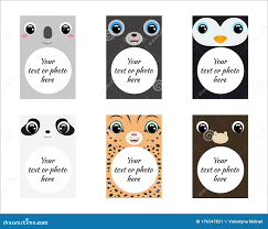 Set Kid Cartoon Birthday Stock Illustrations