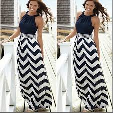 Black And White Summer Dress Striped Long Maxi Sleeveless Beach Dress Maxi Dress Boho Chic Maxi Dress Evening Boho Dresses Long