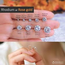 Use the chart as your reference and click on our size options below to find the right hoops for you! 4 Prongs Solitaire Stud Earrings Minimal 2mm To Bigger 10mm Etsy In 2021 Solitaire Studs Diamond Simulant Luxury Jewelry Box