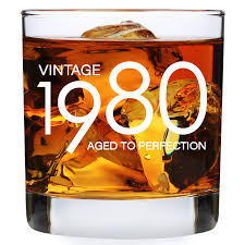 4.7 out of 5 stars. Set Of 2 1980 40th Birthday Gifts For Men And Women Whiskey Glass 11 Oz Funny Vintage 40 Year Old Whisky Glasses Old Fashioned Glasses Kitchen Dining Ilsr Org