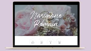 At wedonweb you can get married online just for fun. Mariage Narimane Romain Site Internet Mathilde Langle Graphiste Webdesigner