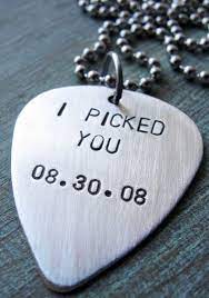 Pin By Deborah On Gift Ideas Personalized Guitar Pick Necklace Guitar Picks Personalized Guitar Pick Necklace