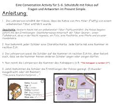 Who Kidnapped Fluffy Speaking Activity Fragen Und Antworten Im Present Simple Unterrichtsmaterial Im Fach Englisch In 2020 Frage Antwort Lehrperson Unterrichtsmaterial