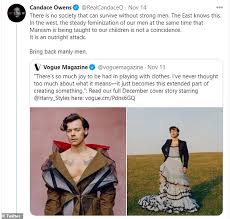 A harry styles little mermaid photoshoot is going viral. Harry Styles Is Defended By Olivia Wilde After Candace Owens Attack On Vogue Shoot Express Digest