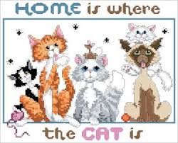 Другие товары этого продавца (смотреть все). Home Is Where The Cat Is Cross Stitch Pattern