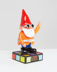 Bird feeder gnome solar garden statue. Npw Solar Powered Disco Gnome Shopperboard