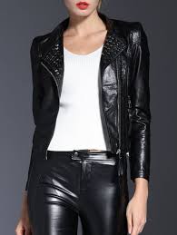 Faux Rivet Leather Jacket For Men Jeedad Leather Jacket Style Celebrities Leather Jacket Leather Jackets Women