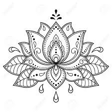Today's freebie is 6 seamless floral jpg patterns by pixel buddha. Mehndi Lotus Flower Pattern For Henna Drawing And Tattoo Decoration In Ethnic Oriental Indian Style Royalty Free Cliparts Vectors And Stock Illustration Image 125577052