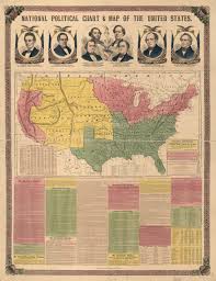 National Political Chart Map Of The United States