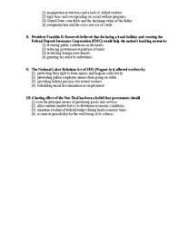 First, you should note that a and b directly contradict one another. U S Cheat Sheet Roaring 20s Great Dep New Deal Doc Quiz Regents Review