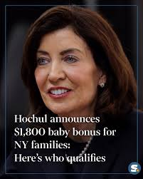 New York families will be getting more money this year, Gov. Kathy Hochul  announced Tuesday. Hochul spoke in Buffalo about a $1,800 baby bonus as  part of her “plan to transform New